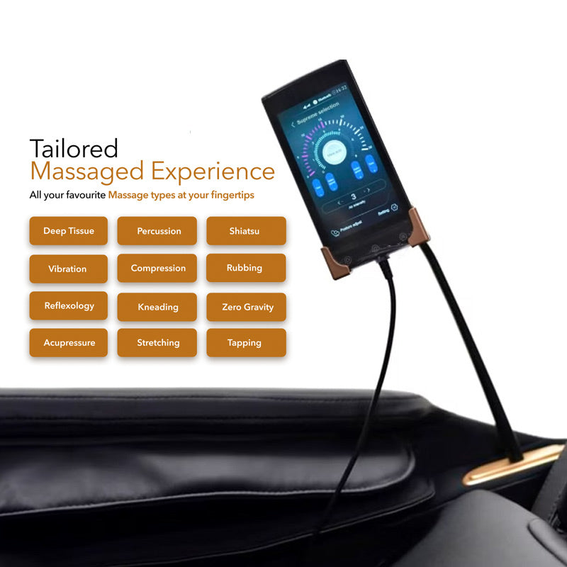 Chi-Link Executive Massage Chair - Black/Gold