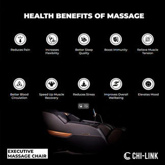 Chi-Link Executive Massage Chair - Black/Gold