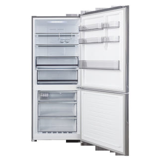 CHiQ 396L Bottom Mount Fridge Freezer - Stainless Steel