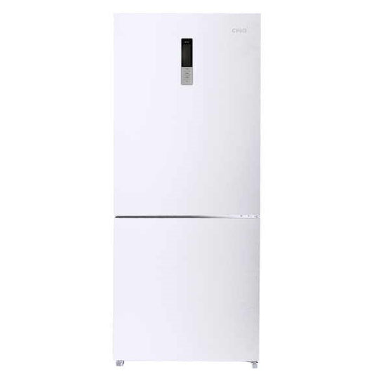 CHiQ 396L Bottom Mount Fridge Freezer - White