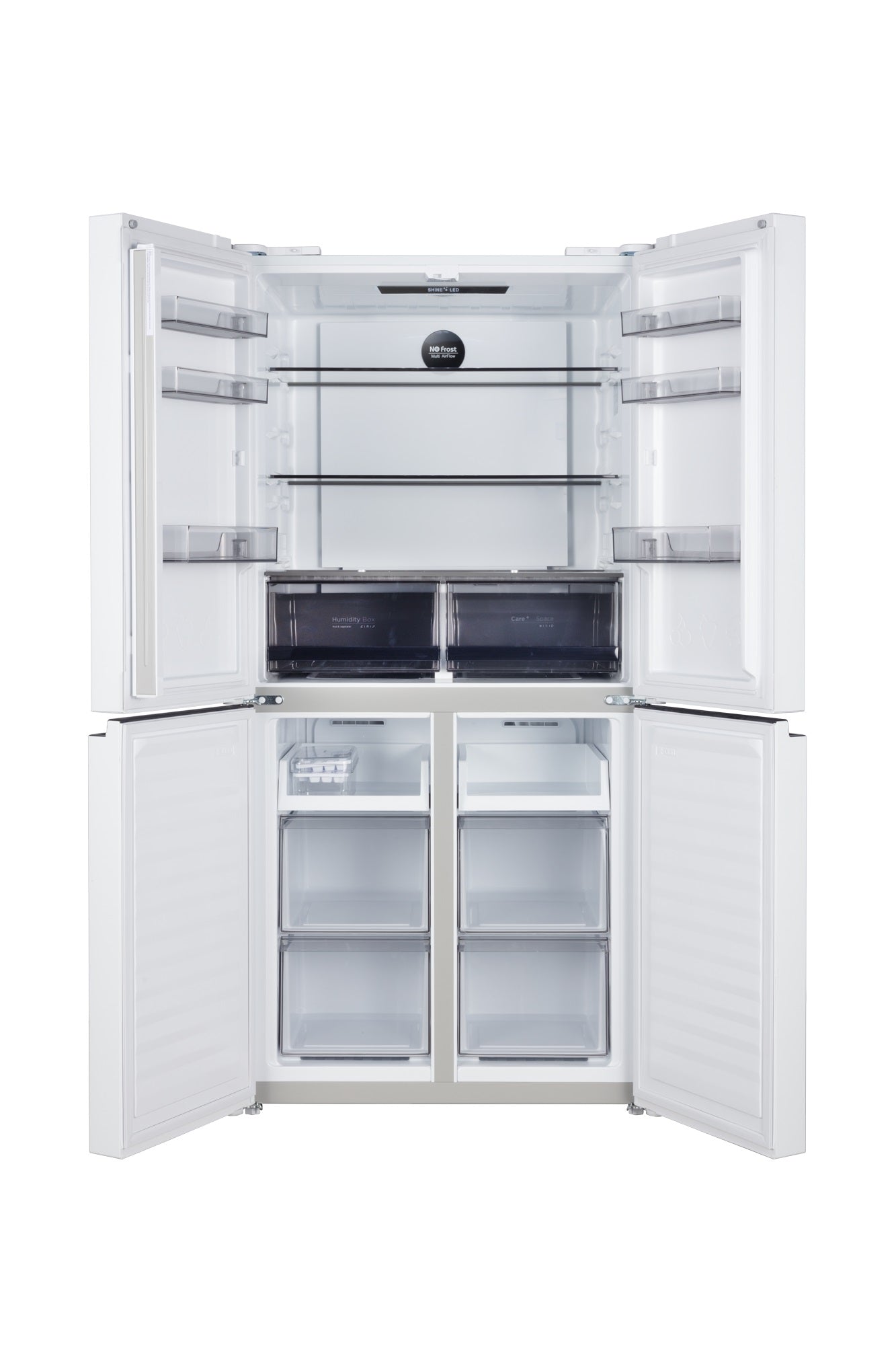 CHiQ 503L Quad Door Fridge Freezer - White