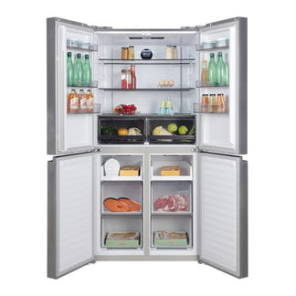 CHiQ 503L Quad Door Fridge Freezer - Silver