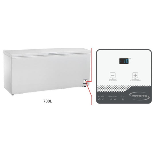 ChiQ 700 Litre Hybrid Chest Freezer