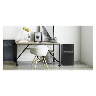 CHiQ 86L Top Mount Fridge Freezer - Black
