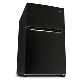 CHiQ 86L Top Mount Fridge Freezer - Black