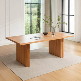 Cleo 180cm Timber Dining Table - Natural