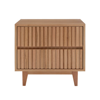Cleo 4 Piece Double Timber Bedroom Suite - Messmate/Natural