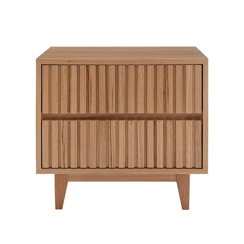Cleo 4 Piece Double Timber Bedroom Suite - Messmate/Natural
