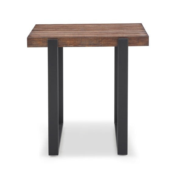 Cottage Lamp Table - Rustic Pine/Black