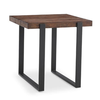 Cottage Lamp Table - Rustic Pine/Black