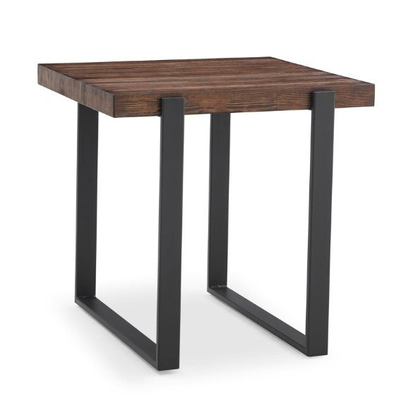 Cottage Lamp Table - Rustic Pine/Black