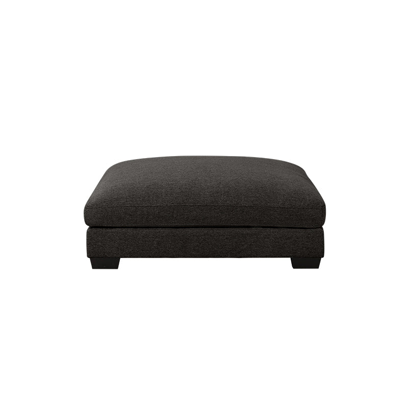 Daria 5 Seater Corner Fabric Lounge with Ottoman - Dark Grey