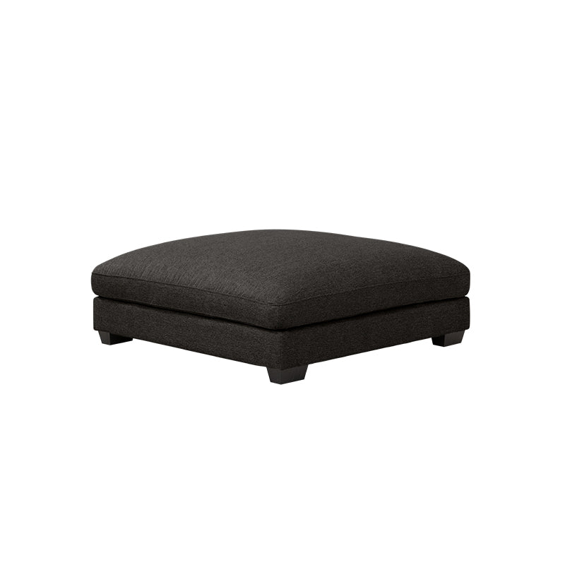 Daria 5 Seater Corner Fabric Lounge with Ottoman - Dark Grey