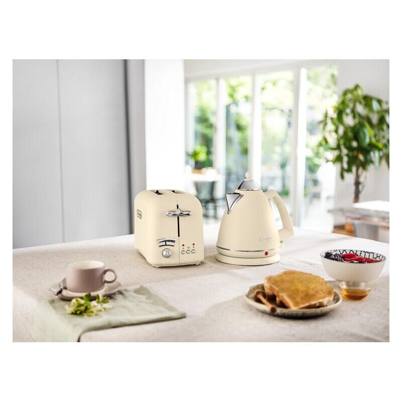 DeLonghi Argento Kettle & 2-Slice Toaster Pack - Beige – Stan Cash