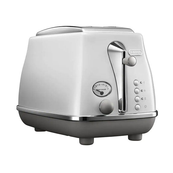 DeLonghi Icona Capitals 2 Slice Toaster - Sydney White