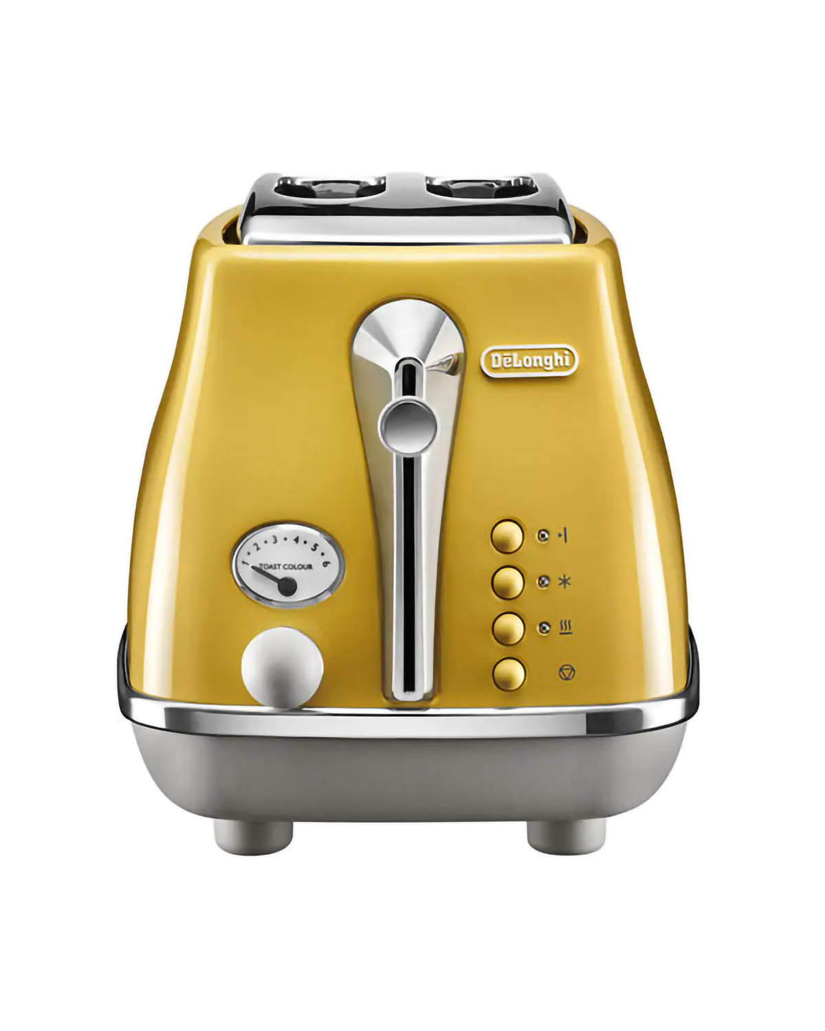 Delonghi Icona Capitals 2 Slice Toaster - New York Yellow