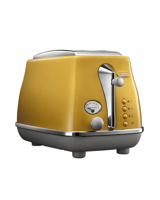 Delonghi Icona Capitals 2 Slice Toaster - New York Yellow