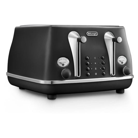 DeLonghi Icona Capitals 4-Slice Toaster - Auckland Black