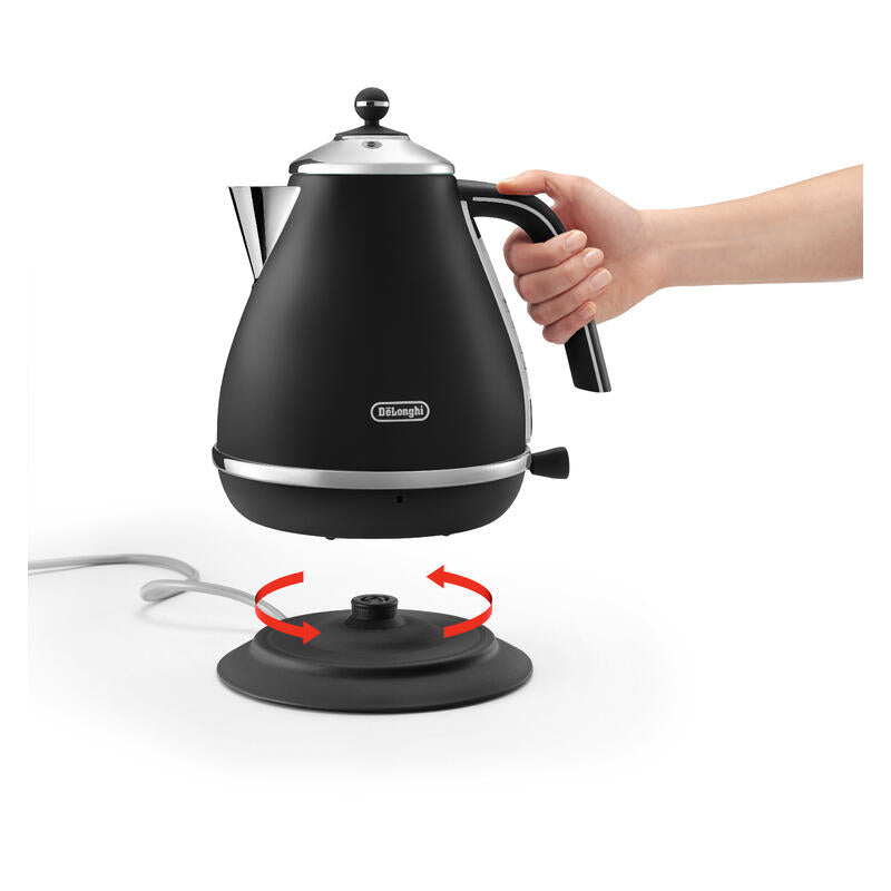 DeLonghi Icona Capitals 1.7L Kettle – Auckland Black