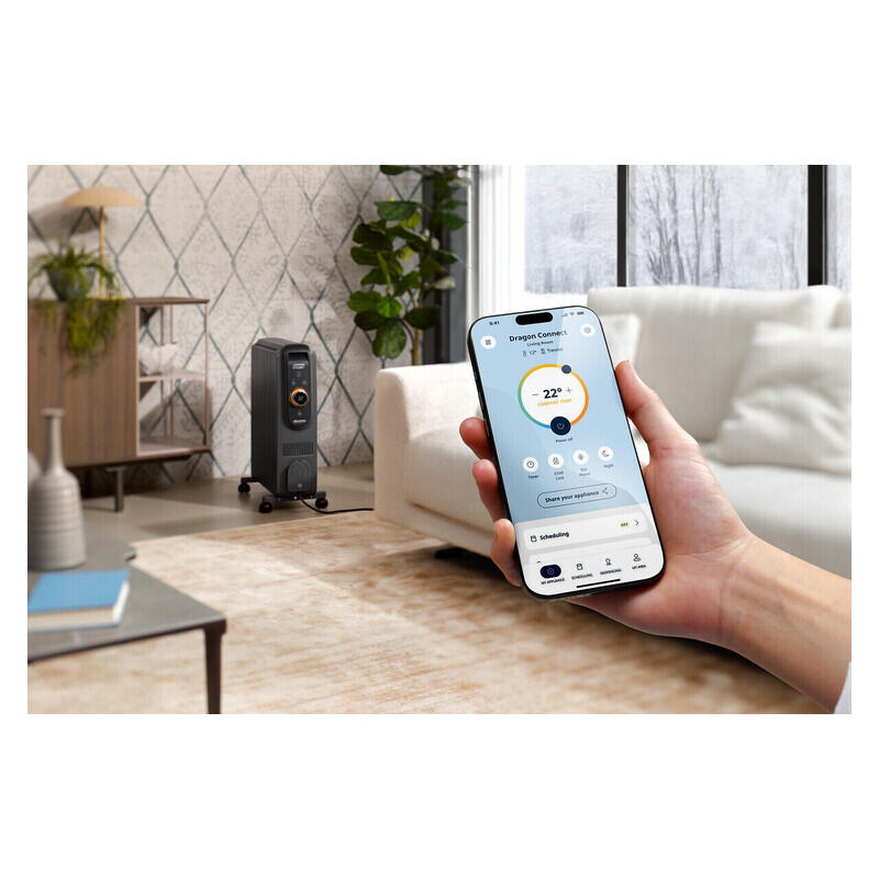 DeLonghi 2400W Dragon 5 Pro Smart Oil Column Heater