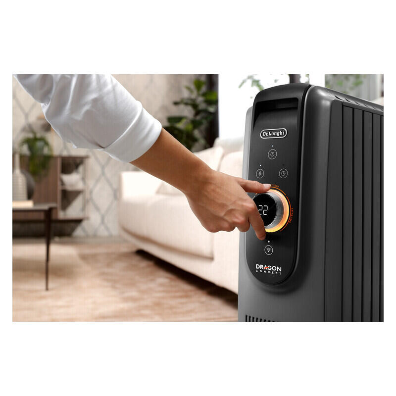 DeLonghi 2400W Dragon 5 Pro Smart Oil Column Heater