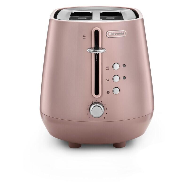 DeLonghi Eclecttica 1.7L Kettle and 2 Slice Toaster Breakfast Pack - Pink