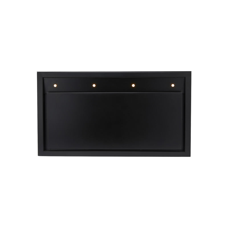 Schweigen 90cm Rangehood Canopy Silent Moderate Cooking - Black