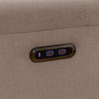 Dynasty 3+1+1 Electric Fabric Recliner Suite - Latte