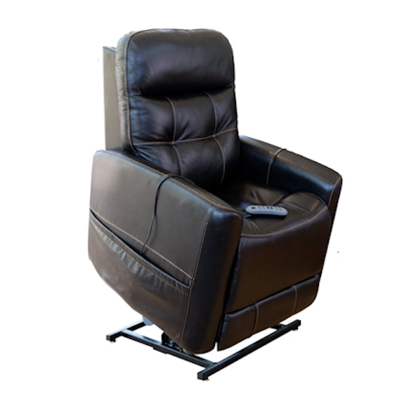 Theorem Ealing Lift & Recline Leather Armchair - Onyx