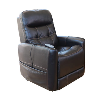 Theorem Ealing Lift & Recline Leather Armchair - Onyx