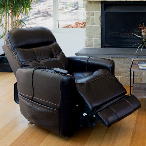 Theorem Ealing Lift & Recline Leather Armchair - Onyx