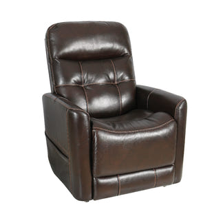 Theorem Ealing Lift & Recline Leather Armchair - Walnut