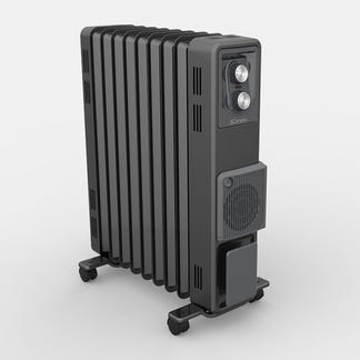 Dimplex 2400W 9 Fin Oil Free Anthracite Column Heater Thermostat Turbo Fan
