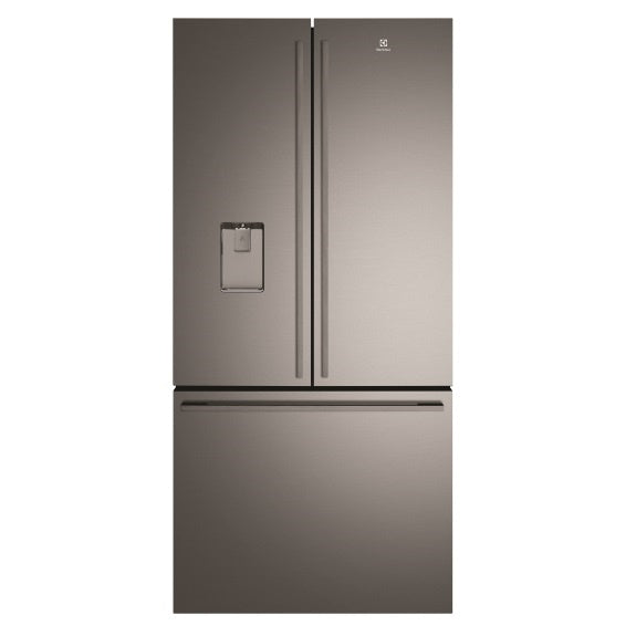 Electrolux 491L French Door Fridge Freezer with Water Dispenser - Dark Stainless Steel (UltimateTaste 700)