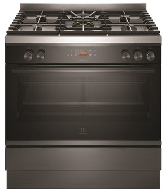 Electrolux 90cm Dual Fuel Freestanding Cooker - Dark Stainless Steel