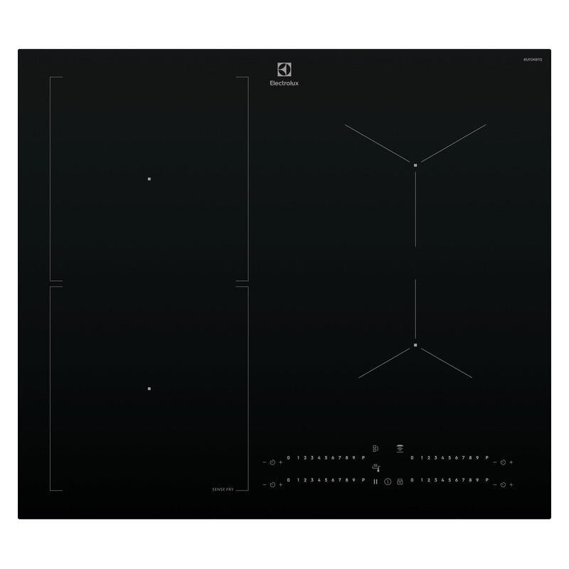 Electrolux 60cm 4 Zone Induction Cooktop - SenseFry - Black (Series 700)