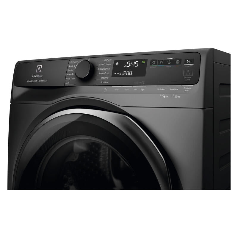 Electrolux 10kg Smart Front Load Washing Machine - Dark (UltimateCare 700)