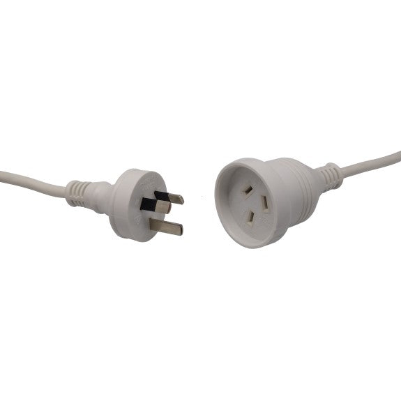 Techbrands 2m Mains Extension Cable - White