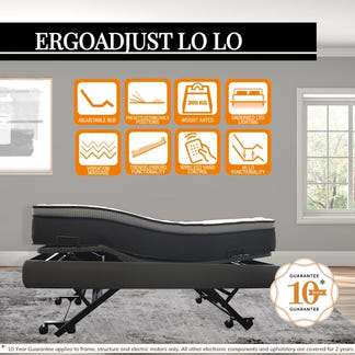 AVANTE ErgoAdjust Lo-Lo Adjustable Bed Base - Long Single