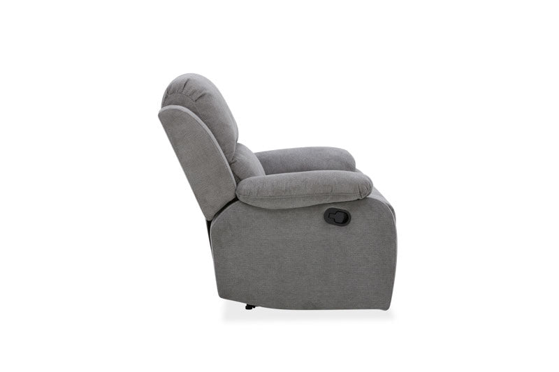 Estate 3+1+1 Fabric Recliner Lounge Suite - Dark Grey