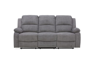 Estate 3+1+1 Fabric Recliner Lounge Suite - Dark Grey