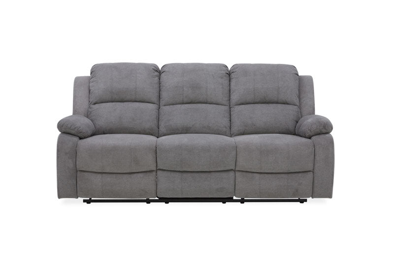 Estate 3+1+1 Fabric Recliner Lounge Suite - Dark Grey