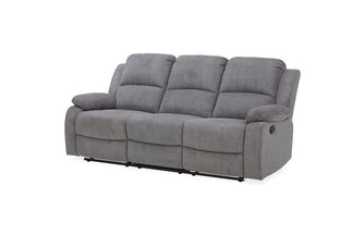 Estate 3+1+1 Fabric Recliner Lounge Suite - Dark Grey