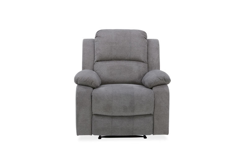 Estate 3+1+1 Fabric Recliner Lounge Suite - Dark Grey