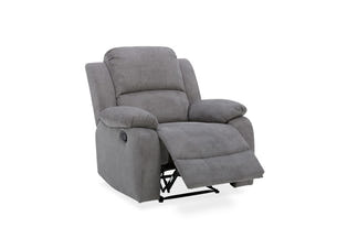 Estate 3+1+1 Fabric Recliner Lounge Suite - Dark Grey