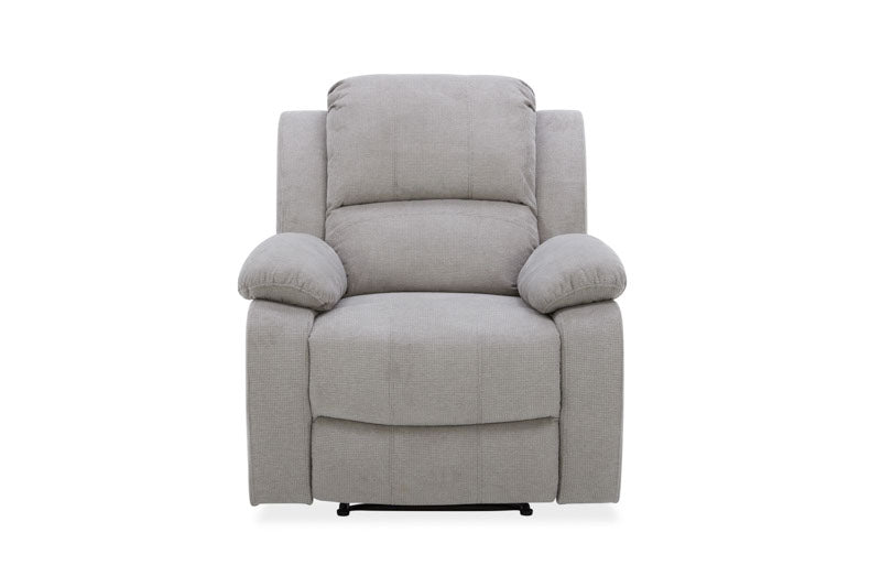Estate 3+1+1 Fabric Recliner Lounge Suite - Light Grey