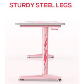 Eureka Ergonomic GIP-P47 Gaming Desk - Pink