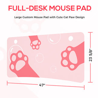 Eureka Ergonomic GIP-P47 Gaming Desk - Pink