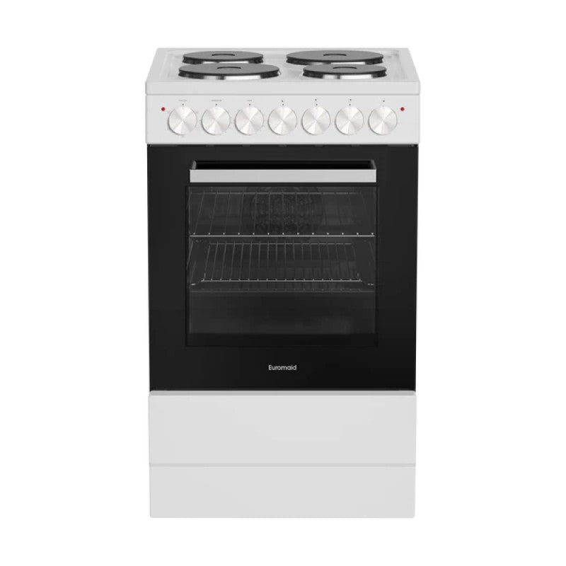 Euromaid 50cm Electric Freestanding Cooker - White