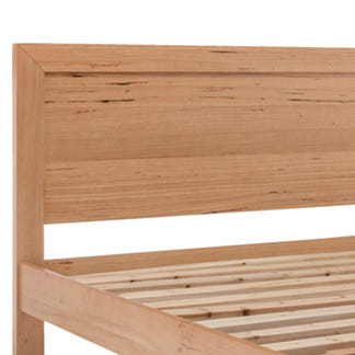 Eva 4 Piece King Timber Bedroom Suite - Messmate/Natural
